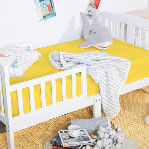 NTBAY 100% Brushed Microfiber Fitted Crib Sheet, Super Soft and Cozy 28x52 Crib Sheet for Standard Crib and Toddler Mattresses, Boys, Girls, Unise...