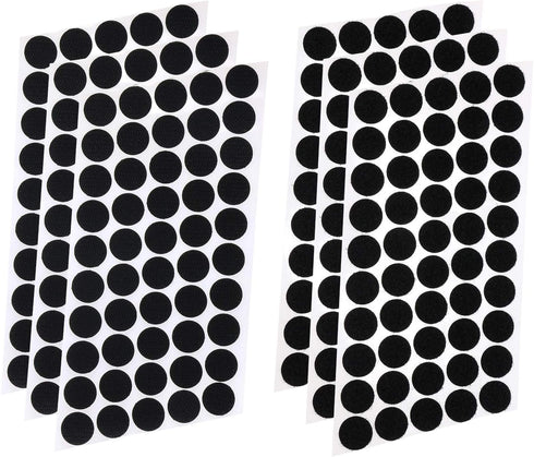 Mini Skater 3/4 Inch/20mm Diameter Sticky Back Hook Self Adhesive Dots Loop Tapes Nylon Sticker Fastener for School Office Home,300Pcs/150Pairs,Bl...