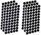 Mini Skater 3/4 Inch/20mm Diameter Sticky Back Hook Self Adhesive Dots Loop Tapes Nylon Sticker Fastener for School Office Home,300Pcs/150Pairs,Bl...