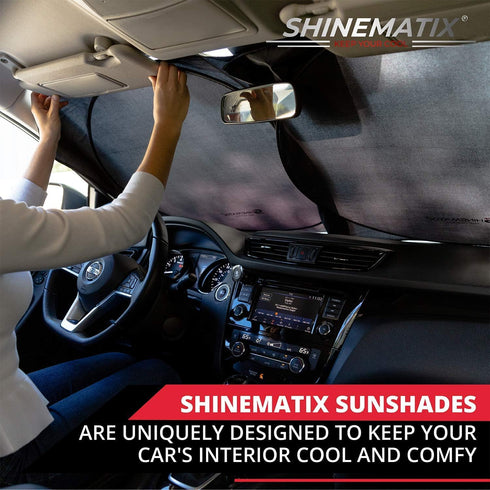 1-Piece Windshield Sunshade Foldable Car Front Window Sun Shade for Most Cars SUV Truck - Best Heat Shield Auto Reflector Cover - Blocks Max UV Ra...