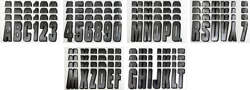 Hardline Products Series 300 Factory Matched 3-Inch Boat & PWC Registration Number Kit - CHBKG300...