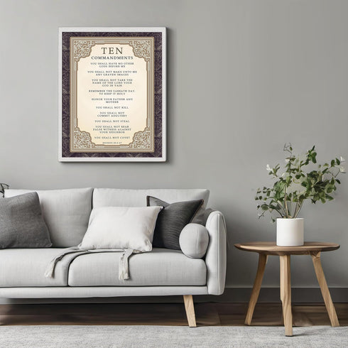 Posterizer 1 pcs-Religious Bible Verse -Ten Commandments-Religious Posters-Gifts for Christians-Decor for Home & Office- UNFRAMED Wall Art...
