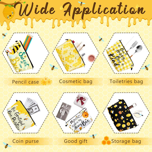 Reginary 6 Pcs Makeup Bags Purse Travel Cosmetic Pouch Waterproof Multifunction Makeup Pouch with Zipper Toiletry Bag Pencil Case Organizer Makeup...