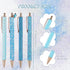 9 Pcs Fancy Pens for Women Cute Pens Sparkly Glitter Pens with 10 Pcs Black Ink Refills Pretty Pen Gifts Journaling Pens for Girls Office School C...