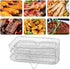 Air Fryer Rack, Three Stackable Dehydrator Racks for for, for Instant Vortex, for Nuwave, Stainless Steel Air Fryer Accessories for Ovens, Microwa...