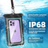 Waterproof Phone Pouch,IPX8 Universal Waterproof Case Underwater Dry Bag Compatible to iPhone 15 13 12 Pro Max SE2 11 Pro XR X 8 7 6s Plus Galaxy ...
