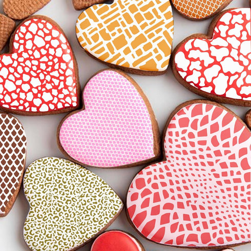 Cubist Stencils for Painting on Wood, Mixed Media Texture Stencils for Crafts Reusable Wood Burning Drawing Paint Geometric Brick Leopard Stencils...