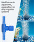 Pawfly Aquarium Air Control Valves for 3/16" ID Airline Tubing Single Way Plastic Air Flow Controllers Regulators Adjustable Blue Hose Connectors ...