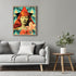 Posterizer 1 pcs-redhead woman with trippy flowers collage-Vintage Art-Abstract & Modern Art-Gifts for Women-Gift for Art Lovers- UNFRAMED Wall Ar...