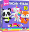KRAFUN Unicorn Beginner Animal Sewing Kit for Kids Age 7-13 My First Art & Craft, includes 3 Stuffed Animal Dolls Panda, Fox, Instructions & Plush...