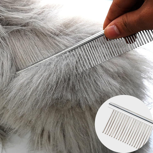 4 Pcs Pet Grooming Kit for Small Long and Short Haired Dog Cat and Puppy, Flea Comb For Dogs and Cats Pet Lice Comb, Tear Stain Remover Comb,with ...