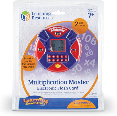 Learning Resources Multiplication Master Electronic Flash Card, Math Skills, Varying Skill Levels, Ages 7+...
