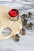 Fox Run, 2.5 x 2.5 x 1.75 inches, Linzer Cookie Cutter Set, Stainless Steel, 6-Piece...