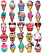 25Pcs Ice Cream Charms for Clog Shoes Decoration, Sweets Food Charms Accessories for Adult...