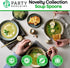 Party Bargains Disposable Plastic Flatware Soup Spoon Utensils, 32 Pack, Gold, Novelty Modern Design Kitchen Silverware Cutlery, Excellent Use for...
