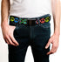 Buckle-Down Men's Web Belt Peace, Multicolor, 1.5" Wide-Fits up to 42" Pant Size...