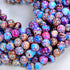 Zenkeeper 108 Pcs Sea Sediment Imperial Jasper Beads for Jewelry Making 8 MM Colorful Imperial Jasper Gemstones Loose Stone Beads...