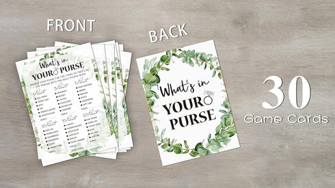Bridal Shower Game Cards, Tropical Jungle Theme Engagement Party Cards for Wedding, Set of 30 Cards(Leaf011)...