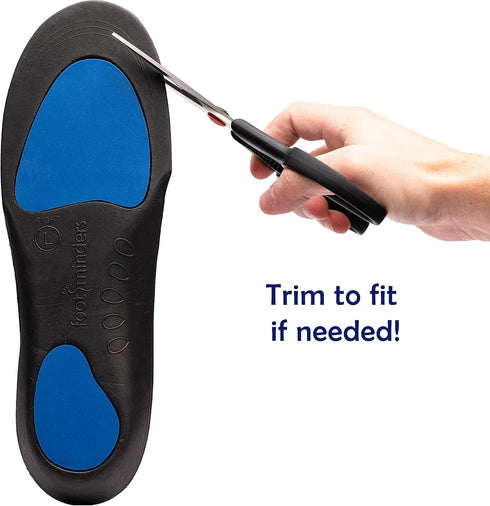 Comfort Orthotic Arch Support Insoles for Sport Shoes and Work Boots (Pair) (X-Small: Men 3½ - 5 Women 4½ - 6) - Relieve Foot Pain Due to Flat Fee...