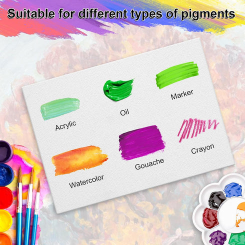 Phinus 5 Pack Canvas for Painting, 8x10in Canvas Boards for Painting, Blank Painting Canvas, Paint Canva for Acrylics Oil Watercolor Tempera Paint...