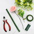 Floral Arrangement Kit Bouquet DIY Making Tools 24 Gauge Floral Stem Wire,24 Gauge Paddle Wire,Wire Cutter,Tapes...