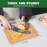 Small Bamboo Cutting Boards for Kitchen, Small Cutting Board with Built-in Handle for Camping Cutting Board, Juice Groove for Fruits Chopping, Min...