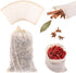 20 Pcs Spice Bags for Cooking,3.9 X 5.9 Inch Reusable Drawstring Cotton Tea Bags Muslin Bags Unbleached Tea Filter Bag Disposable Tea Bags for Loo...