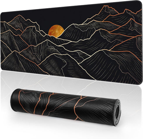 ETZ Mouse Pad Gaming Large Desk Pad (31.5 x 11.8 x0.12 inch) Washable Keyboard Pad Laptop Desk Mat, Japanese Mouse Pad with Anti-Slip Rubber Base,...