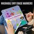 Kids Travel Educational Activity Book with Washable Markers - Car and Airplane Activities, Learning Toys for Toddlers- Search and Find, Reusable S...