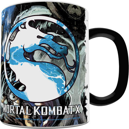 Morphing Mugs Mortal Kombat X - Lord Raiden - One 11 oz Color Changing Heat Sensitive Ceramic Mug – Image Revealed When HOT Liquid Is Added!...