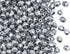 Set of Czech Faceted Glass Beads, Fire-Polished, Round 3mm, 4mm, 6mm. Two colors: Chalk White, Crystal Full Labrador. A total of 500 Pieces. Kit f...
