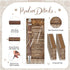 18 Sets Rustic Bridal Shower Wedding Favors Bulk Bamboo Pens with Thank You Retro Bookmarks Ballpoint Pen Happily Ever After Guest Book Pens for W...