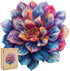 Wooden Puzzle for Adults, Gem Flower Wooden Jigsaw Puzzles(11.2 * 15.9in-200pcs), Beautiful Wooden Puzzle with Box Birthday Gifts for Adults and K...