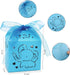 Kslong Blue Baby Shower Favor Boxes, 50Pcs Elephant Favor Boxes for Baby Boy Laser Cut Candy Boxes with Ribbon for Birthday Wedding Party Decorati...