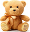 10 Inch Bear Stuffed Animal First Bear Baby Shower Bear Plush Toy for Wedding Birthday Baby Shower Party Favor Gift(Brown)...