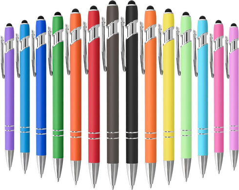 14 PCS Ballpoint Pens Stylus Pens for Touchscreen Ink Pens for Writing Rainbow Pens Retractable Pens Party Favors Gifts for Kids......