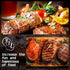 Soaoo 500 Pcs 3.5" Assorted Bamboo Wood Steak Markers Steak Temperature Sticks Meat Doneness Picks Bamboo Paddle Skewers Sticks for BBQ Barbecue P...