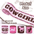 4Rolls Cowgirl Wired Edge Ribbon Pink Bandana Rodeo Horse Racing Themed Fabric Ribbon for Western Cowgirl Birthday Party for Gift Wrapping Hair Bo...