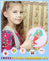 Pllieay 6 Pcs Cross Stitch Kits for Beginners for Kids 7-13, Kids Embroidery Kit Needlepoint Kit Arts and Crafts Kit with Instructions for Backpac...