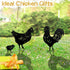 TT & MM Rooster Yard Decor Metal Decorative Garden Stakes - Chicken Yard Art Rooster and Hen with Chicks Statues Idea Garden Gifts for Outdoor, Pa...