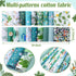 Hosuly 40 Pcs Floral Cotton Fabric Patchwork Roll Cotton Quilting Fabric Roll up Cotton Fabric Quilting Strips 2.55 Inch Precut Patchwork Roll for...