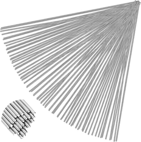 50-Pack 1/16''x13'' Aluminum Brazing Rods, Aluminum Welding Rods for Propane Torch Alloy Aluminum Soldering Rods Low Temperature Easy Melt Welding...