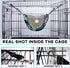 Cat Cage Hammock, Double Layer Soft Plush Hanging Pet bed, Suitable for Indoor Cats Kitten Ferret Hamster Rabbit or Small Animals, 2 Level Comfort...