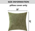 Home Brilliant Sage Green Spring Pillow Covers Chenille Velvet Plush Decorative Throw Pillow for Couch Sofa Decor, 2 Packs 18x18 inch (45cm), Fres...