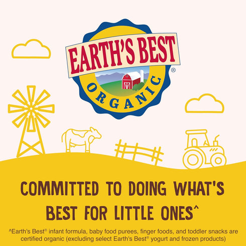 Earth's Best Organic Veggie Puffs for Toddlers 2 Years Old and Up, Cheddar Flavor, 1.55 Ounce Bag (Pack of 4)...