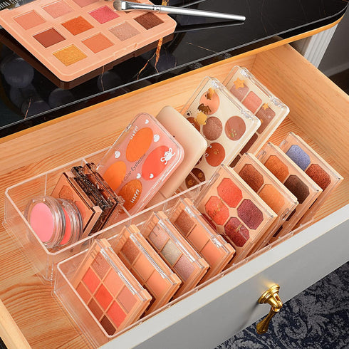 JessLab Acrylic Organizer, 8 Cube Sections Makeup Organizer for Drawer, Makeup Organizer for Vanity, Countertop, Bathroom, Kitchen and Cabinet Sto...