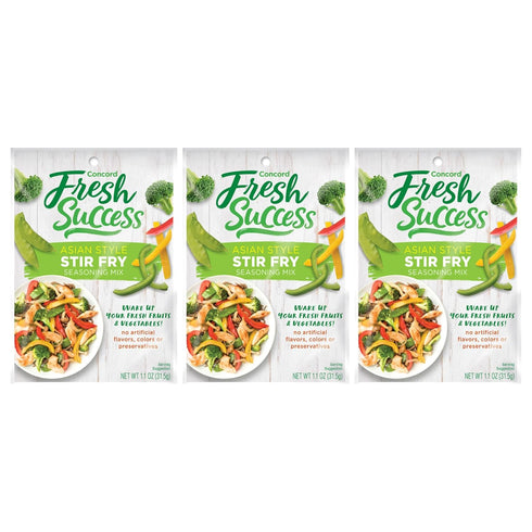 Concord Farms Asian Style Stir Fry Seasoning Mix - Quick & Easy Flavorful Stir Fry for Meat & Mixed Vegetables - Enhance Your Meals with Exotic Sp...