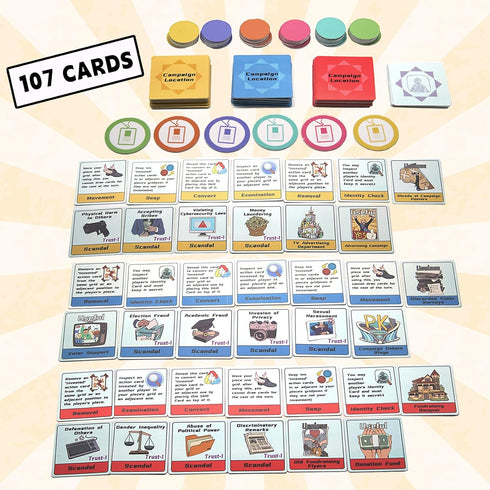 Trump Board Games Spy Board Game for Parties: Strategic and Bluffing Fun for 4-6 Players – Ideal for Teens and Adults...