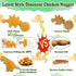 19 inch Dino Chicken Nugget Pillow, Dinosaur Chicken Nugget Plush, Dinosaur Stuffed Animal Cute Soft and Nice Size Plush Toy, Gift for Boys and Gi...
