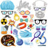 25Pcs Scientist Photo Booth Props with Stick, Mad Scientist Photo Booth Props Science Birthday Party Decorations Scientist Selfie Props Laboratory...